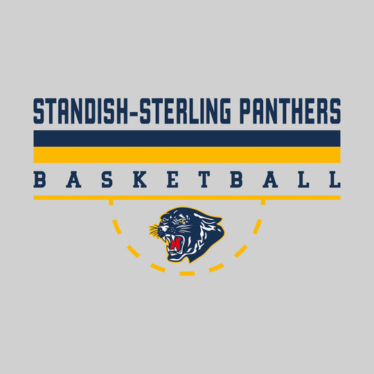 Standish-Sterling Panthers - Basketball - Double Color Lines with Free-Throw Half Circle