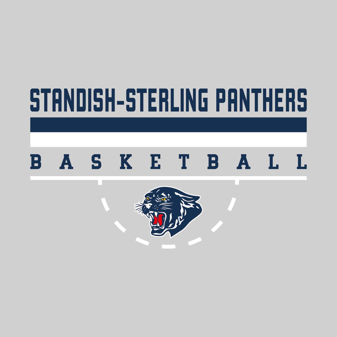 Standish-Sterling Panthers - Basketball - Double Color Lines with Free-Throw Half Circle