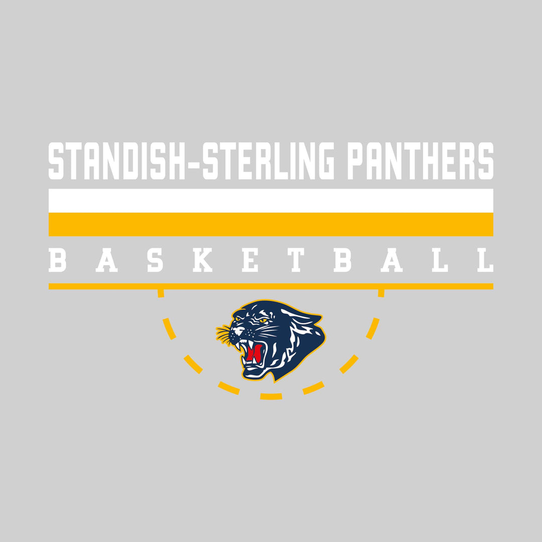 Standish-Sterling Panthers - Basketball - Double Color Lines with Free-Throw Half Circle