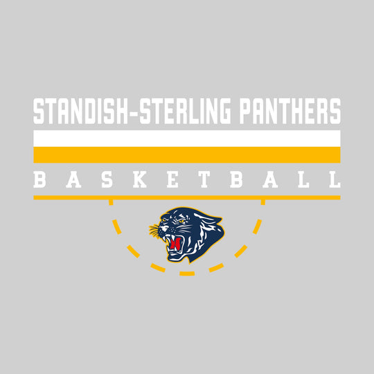 Standish-Sterling Panthers - Basketball - Double Color Lines with Free-Throw Half Circle