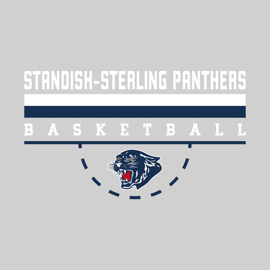 Standish-Sterling Panthers - Basketball - Double Color Lines with Free-Throw Half Circle