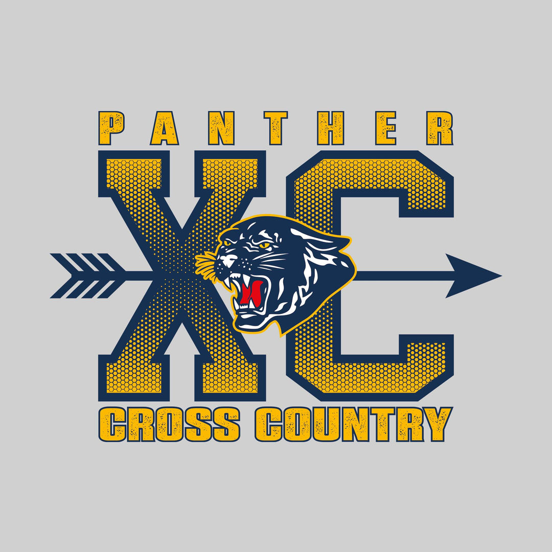 Standish-Sterling Panthers - Cross Country - XC with Arrow and Mascot