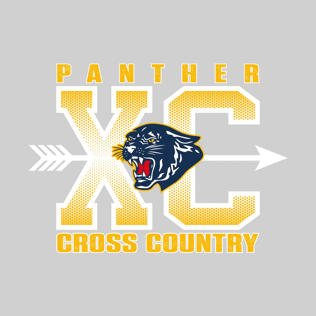 Standish-Sterling Panthers - Cross Country - XC with Arrow and Mascot