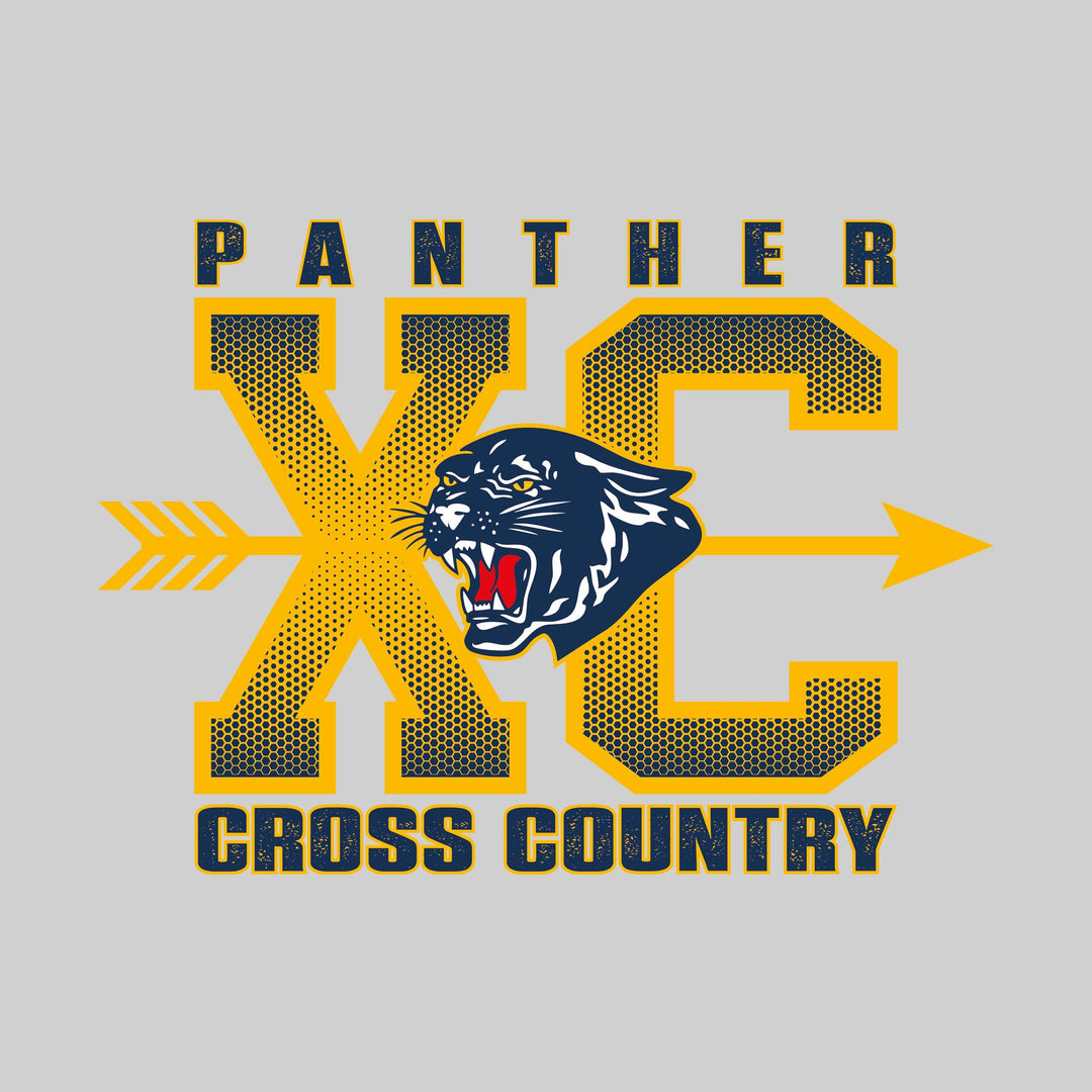 Standish-Sterling Panthers - Cross Country - XC with Arrow and Mascot