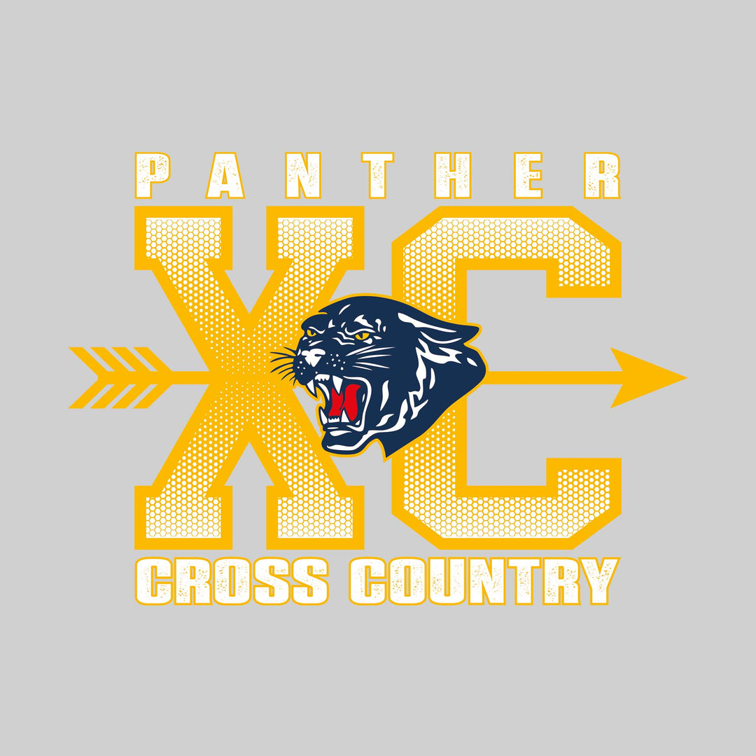 Standish-Sterling Panthers - Cross Country - XC with Arrow and Mascot