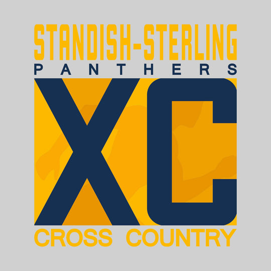Standish-Sterling Panthers - Cross Country - XC with Runner Silhouette