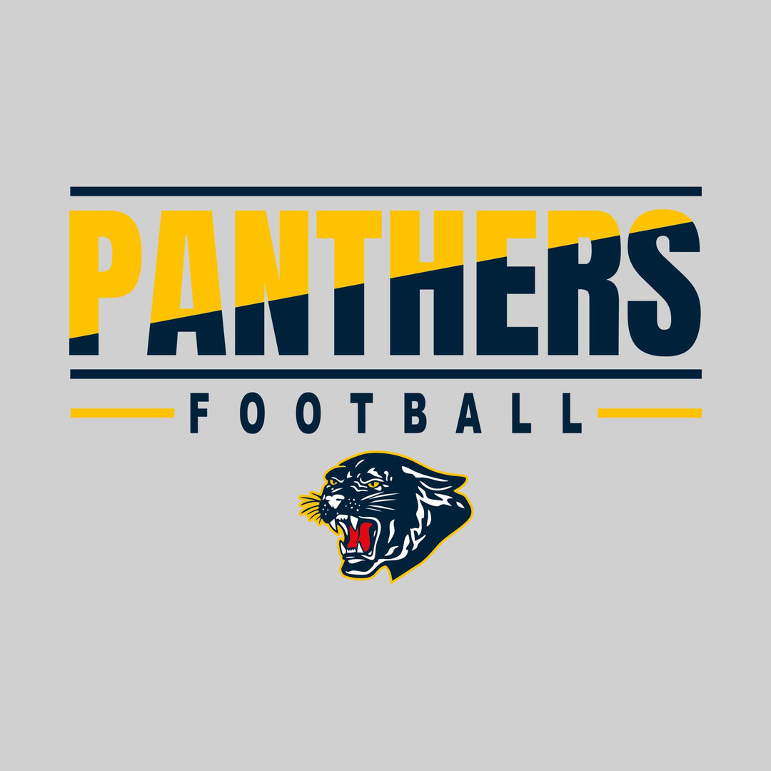 Standish-Sterling Panthers - Football - Diagonal Split Color Mascot Name
