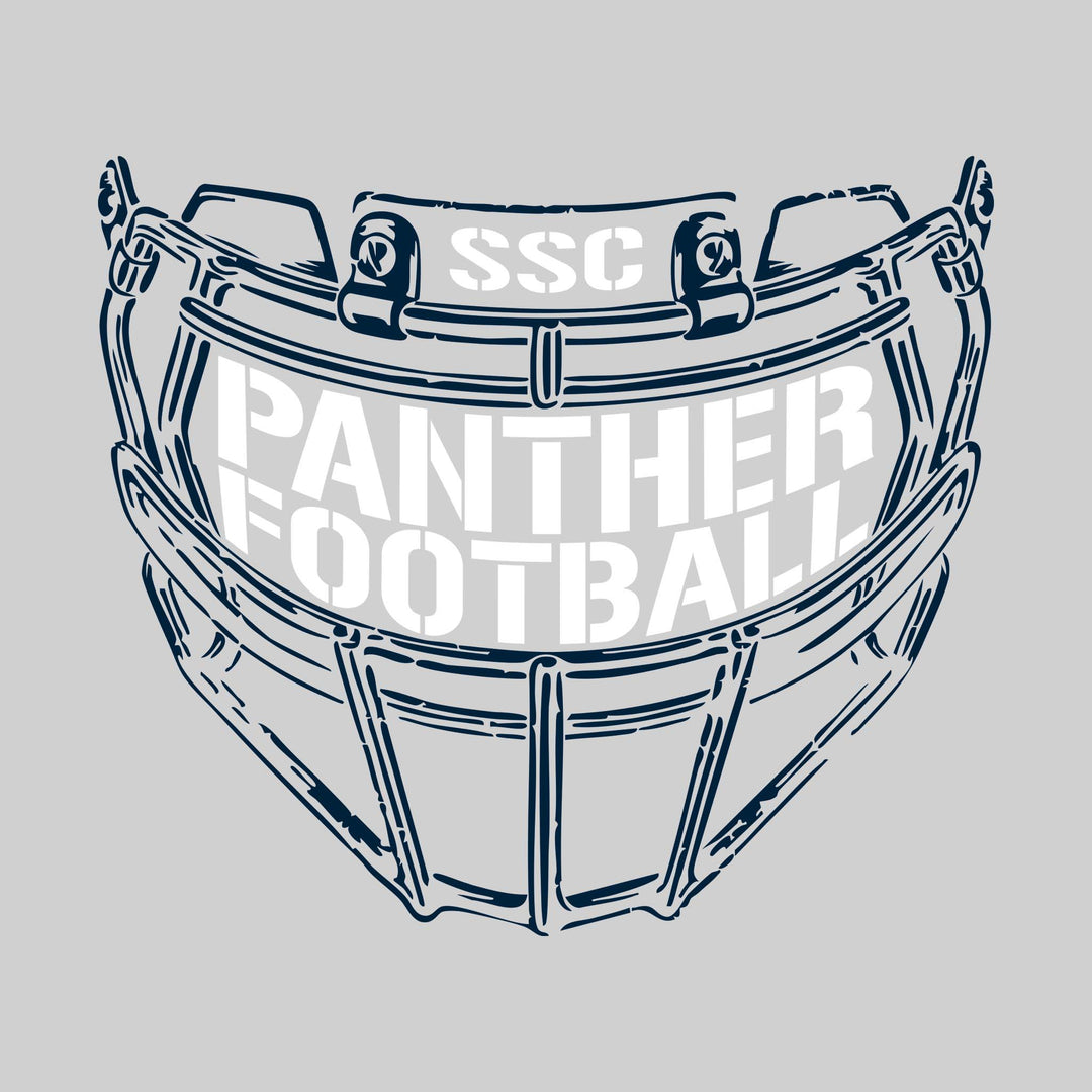 Standish-Sterling Panthers - Football - Facemask with Text