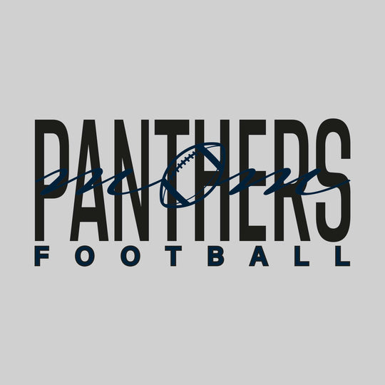 Standish-Sterling Panthers - Football - Football Mom - Mom with Football Shape Over Mascot Name