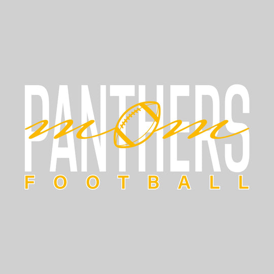 Standish-Sterling Panthers - Football - Football Mom - Mom with Football Shape Over Mascot Name