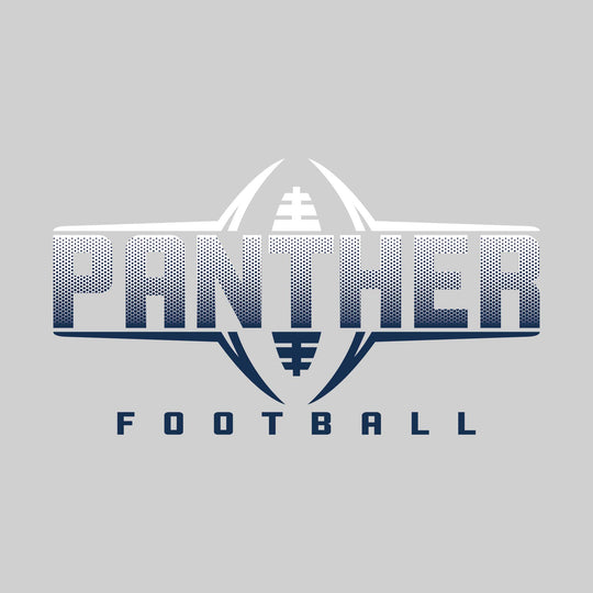 Standish-Sterling Panthers - Football - Football Shape Bracketing Mascot Name with Hex Pattern