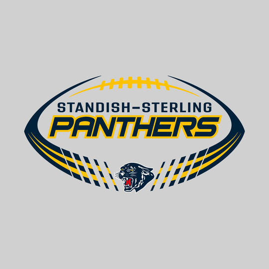 Standish-Sterling Panthers - Football - Football Shape with Mascot