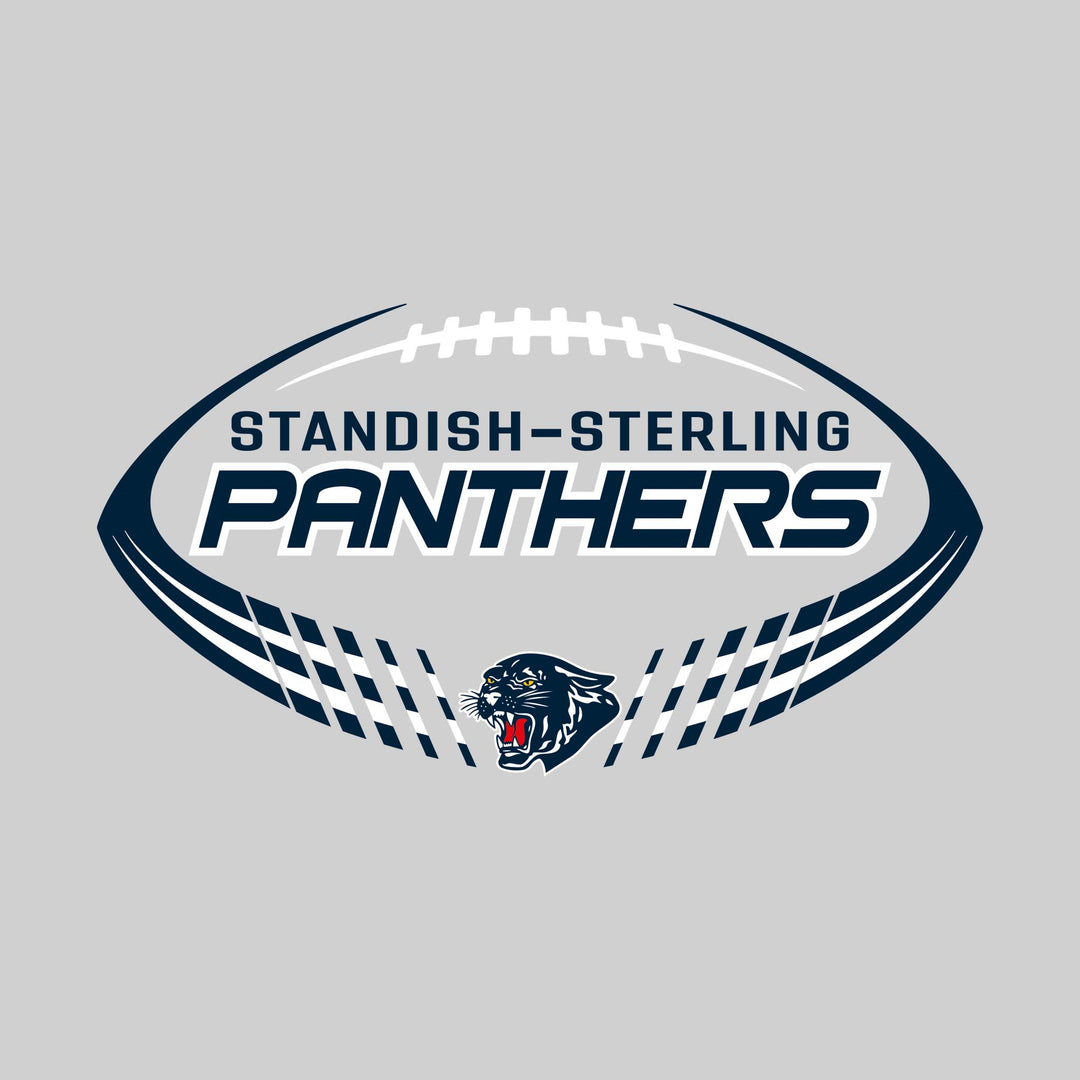 Standish-Sterling Panthers - Football - Football Shape with Mascot