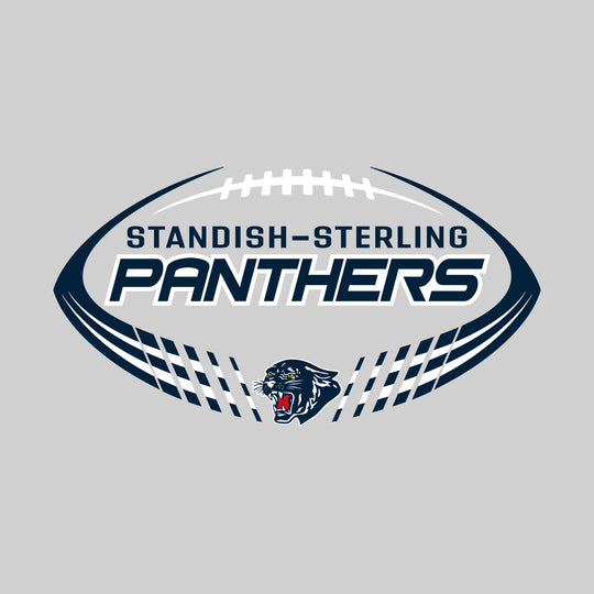 Standish-Sterling Panthers - Football - Football Shape with Mascot