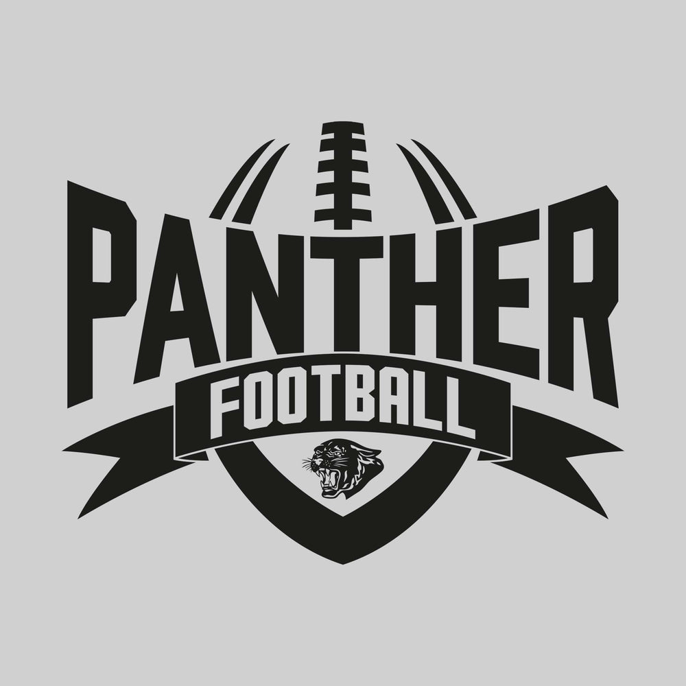 Standish-Sterling Panthers - Football - Mascot Name with Football Shape and Banner