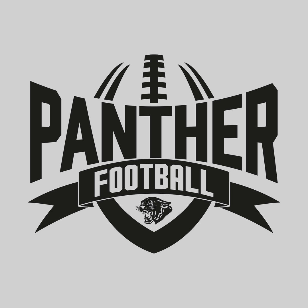Standish-Sterling Panthers - Football - Mascot Name with Football Shape and Banner
