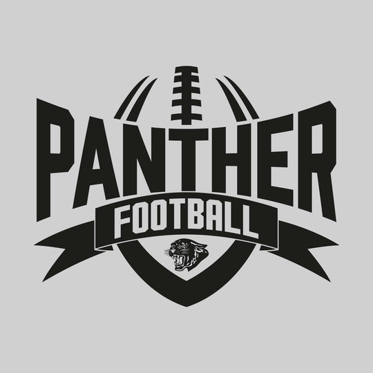 Standish-Sterling Panthers - Football - Mascot Name with Football Shape and Banner
