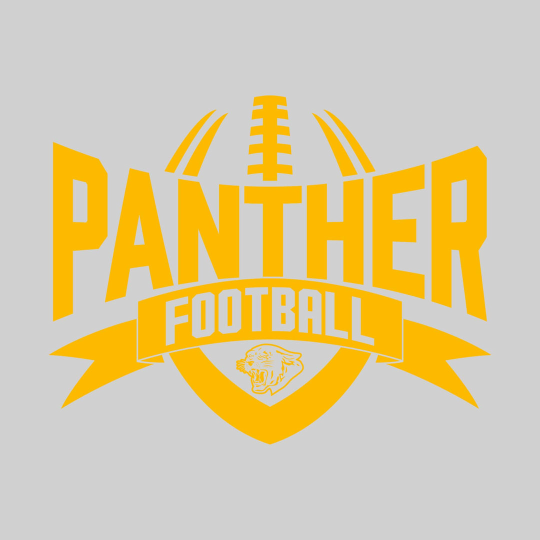 Standish-Sterling Panthers - Football - Mascot Name with Football Shape and Banner