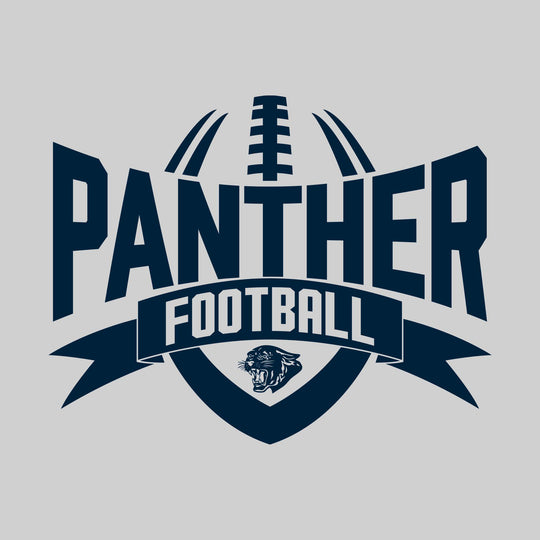 Standish-Sterling Panthers - Football - Mascot Name with Football Shape and Banner