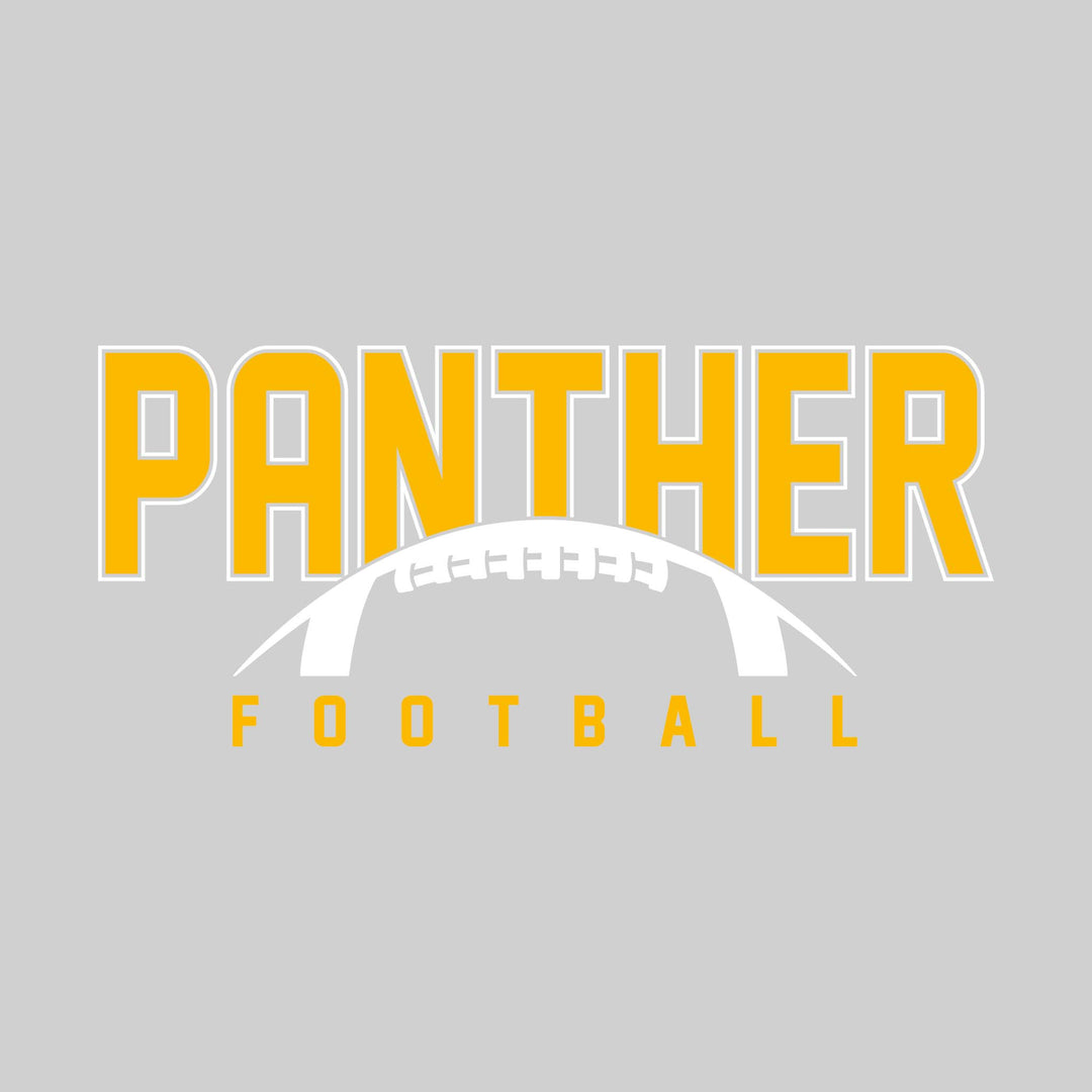 Standish-Sterling Panthers - Football - Outlined Panther with Half Football Shape