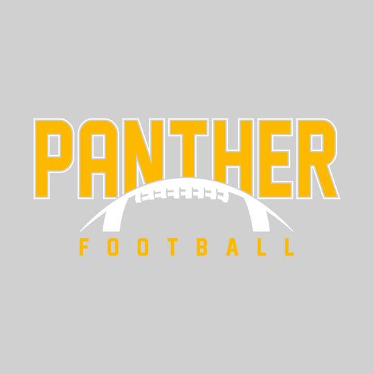 Standish-Sterling Panthers - Football - Outlined Panther with Half Football Shape
