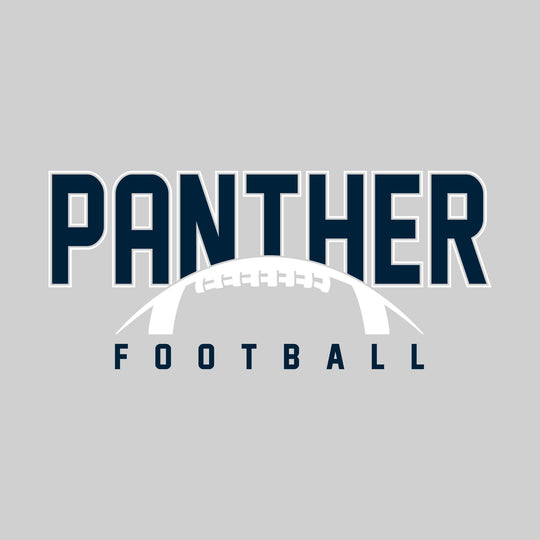Standish-Sterling Panthers - Football - Outlined Panther with Half Football Shape