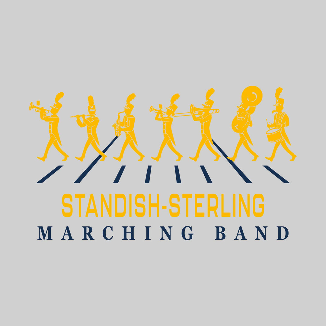 Standish-Sterling Panthers - Marching Band - Marching Band Silhouettes with Yard Lines