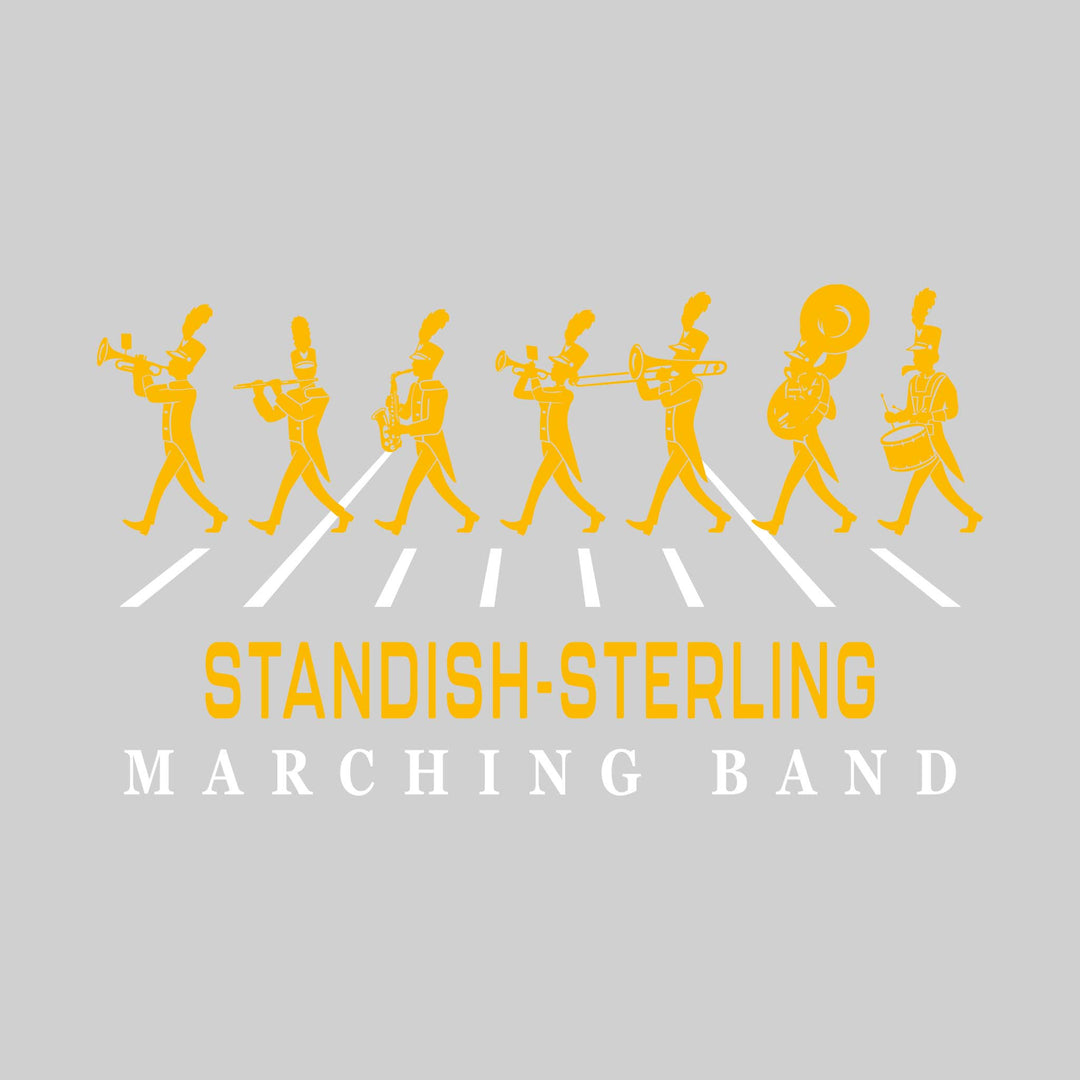 Standish-Sterling Panthers - Marching Band - Marching Band Silhouettes with Yard Lines