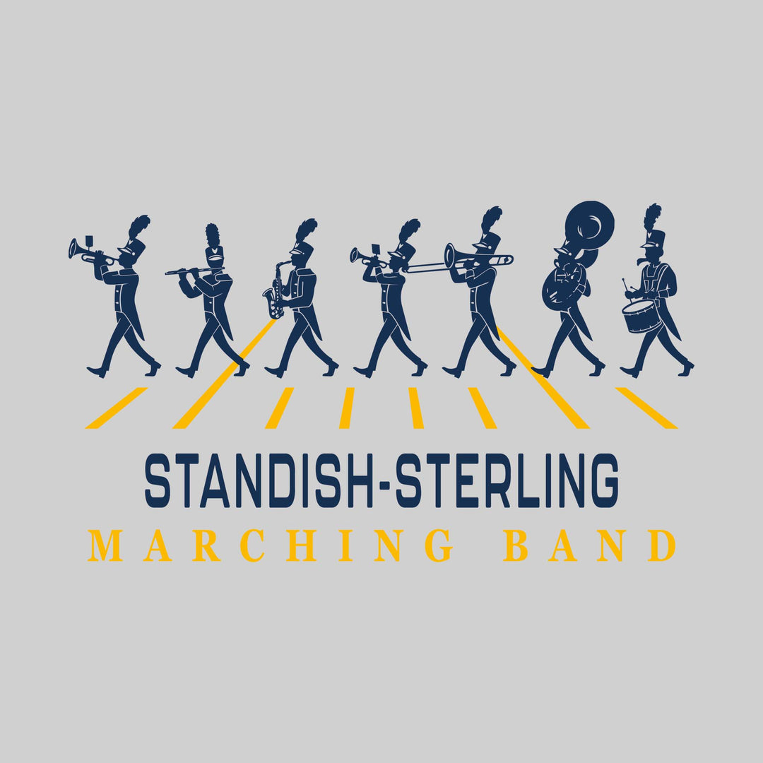 Standish-Sterling Panthers - Marching Band - Marching Band Silhouettes with Yard Lines