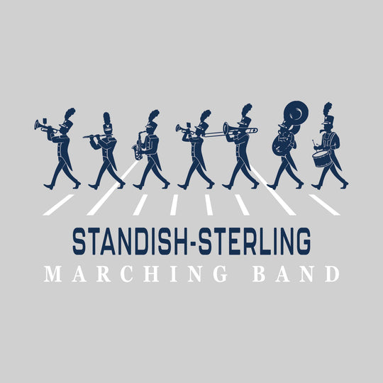 Standish-Sterling Panthers - Marching Band - Marching Band Silhouettes with Yard Lines
