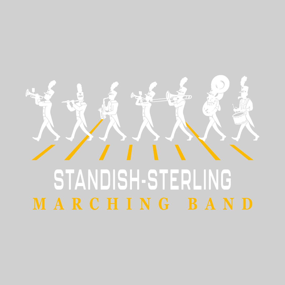 Standish-Sterling Panthers - Marching Band - Marching Band Silhouettes with Yard Lines