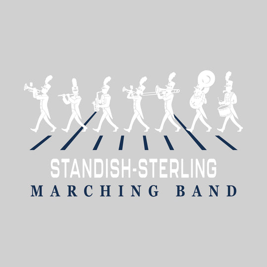 Standish-Sterling Panthers - Marching Band - Marching Band Silhouettes with Yard Lines