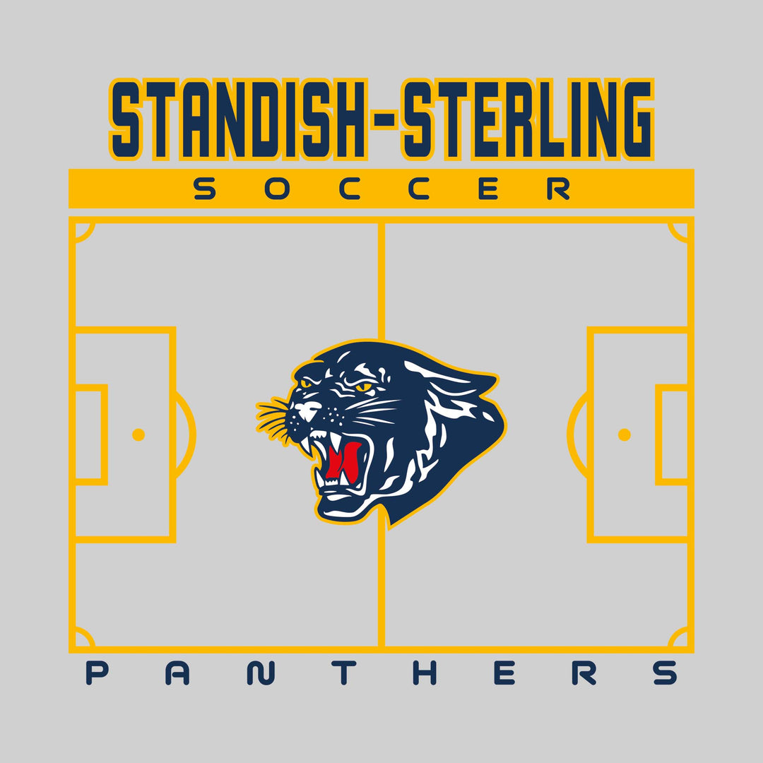 Standish-Sterling Panthers - Soccer - Pitch Lines with School Name &amp; Mascot