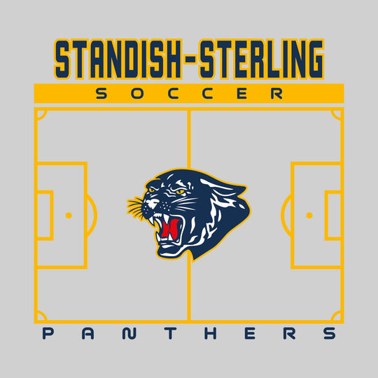 Standish-Sterling Panthers - Soccer - Pitch Lines with School Name &amp; Mascot