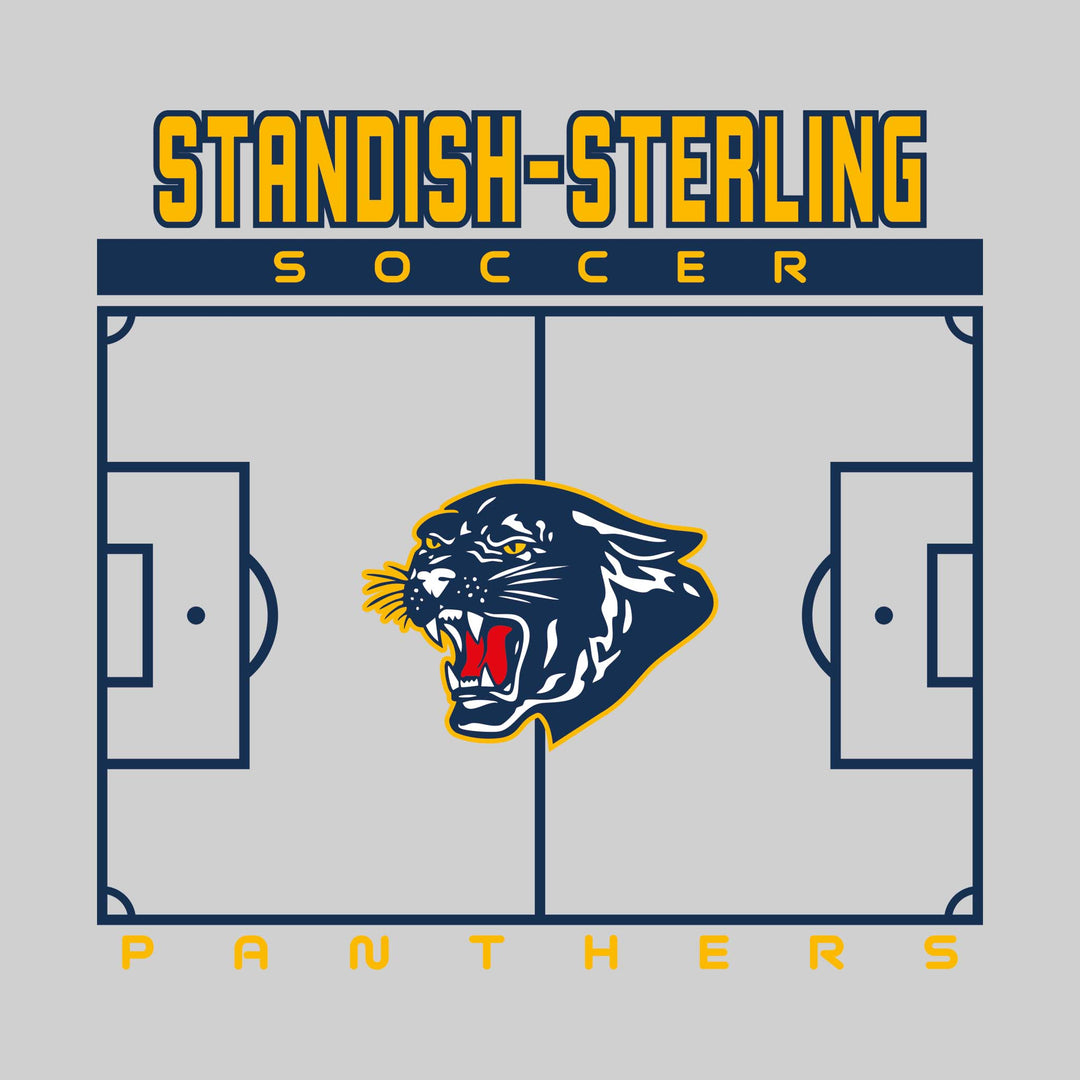 Standish-Sterling Panthers - Soccer - Pitch Lines with School Name &amp; Mascot