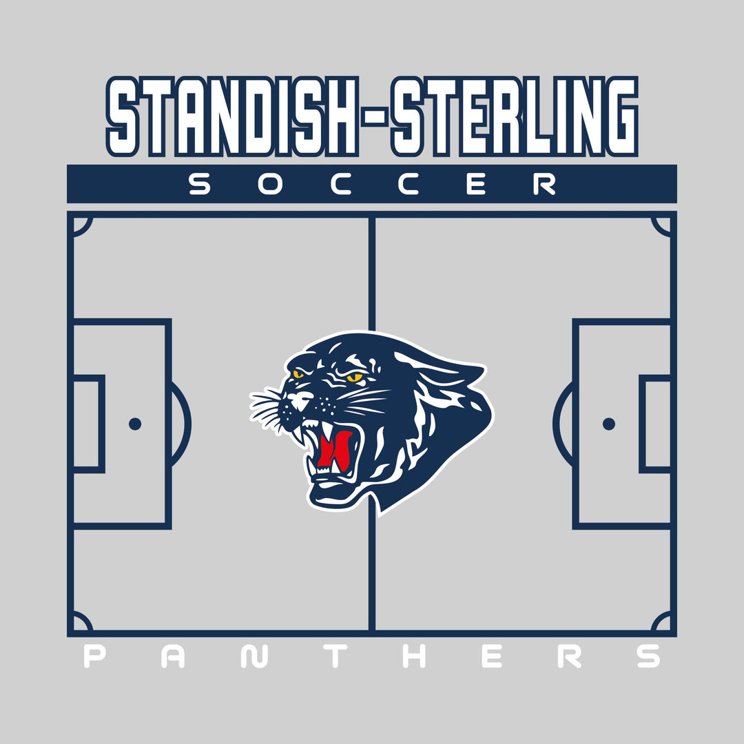 Standish-Sterling Panthers - Soccer - Pitch Lines with School Name &amp; Mascot