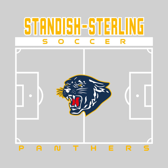 Standish-Sterling Panthers - Soccer - Pitch Lines with School Name &amp; Mascot