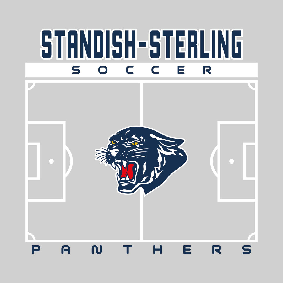 Standish-Sterling Panthers - Soccer - Pitch Lines with School Name &amp; Mascot