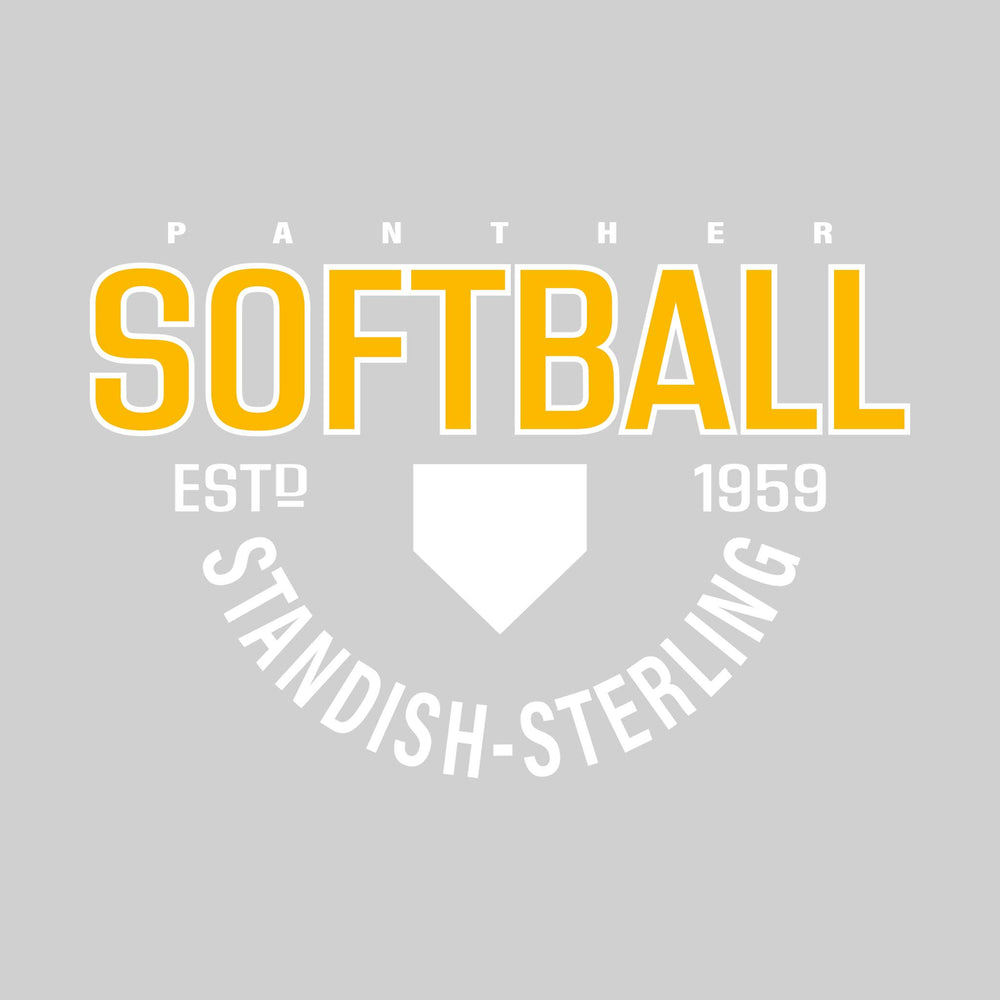 Standish-Sterling Panthers - Softball - Softball with Established Year and Arched School Name