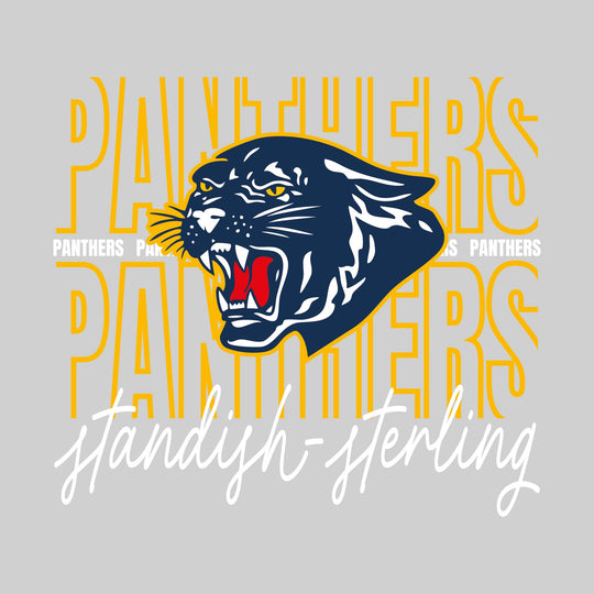 Standish-Sterling Panthers - Spirit Wear - Outlined Panthers with Cursive