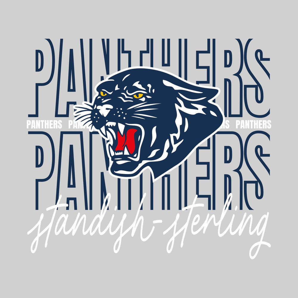 Standish-Sterling Panthers - Spirit Wear - Outlined Panthers with Cursive