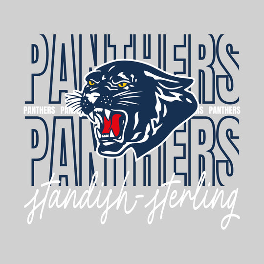 Standish-Sterling Panthers - Spirit Wear - Outlined Panthers with Cursive