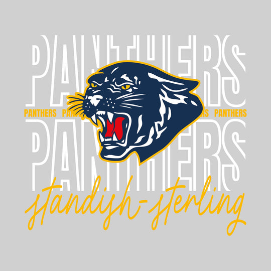 Standish-Sterling Panthers - Spirit Wear - Outlined Panthers with Cursive