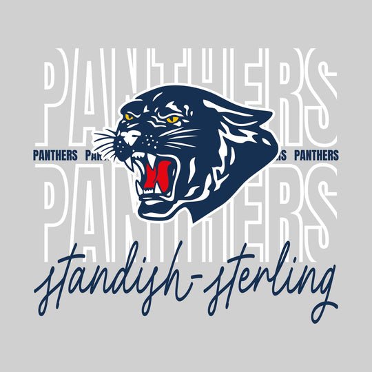 Standish-Sterling Panthers - Spirit Wear - Outlined Panthers with Cursive
