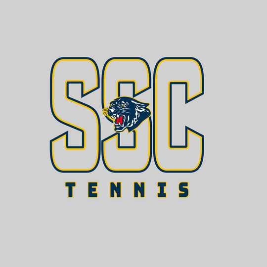 Standish-Sterling Panthers - Tennis - Outlined Letters Over Tennis