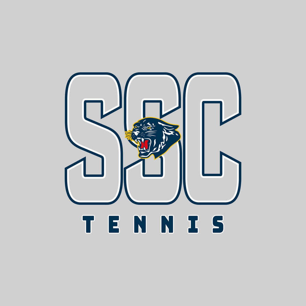 Standish-Sterling Panthers - Tennis - Outlined Letters Over Tennis