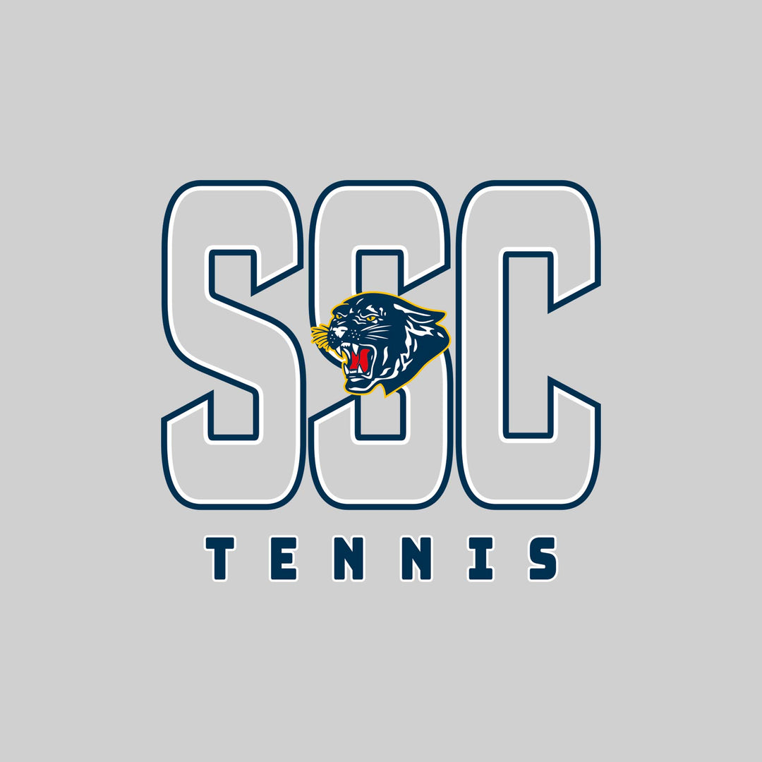Standish-Sterling Panthers - Tennis - Outlined Letters Over Tennis
