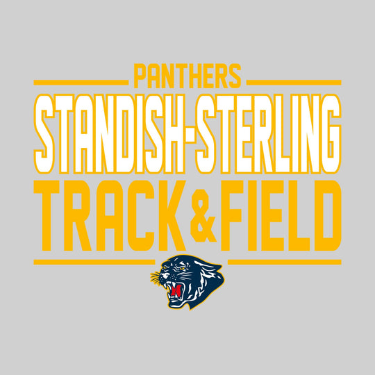 Standish-Sterling Panthers - Track &amp; Field - Bracketed School Name with Lower Mascot
