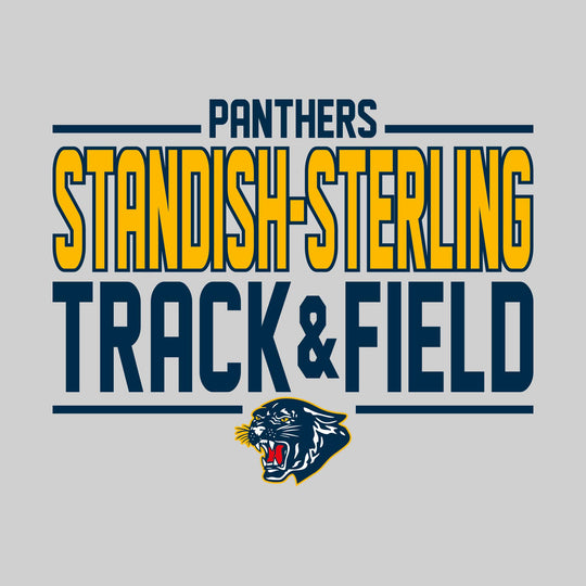 Standish-Sterling Panthers - Track &amp; Field - Bracketed School Name with Lower Mascot