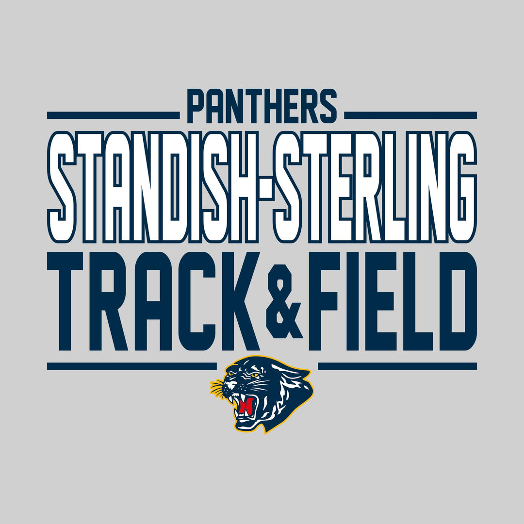 Standish-Sterling Panthers - Track &amp; Field - Bracketed School Name with Lower Mascot
